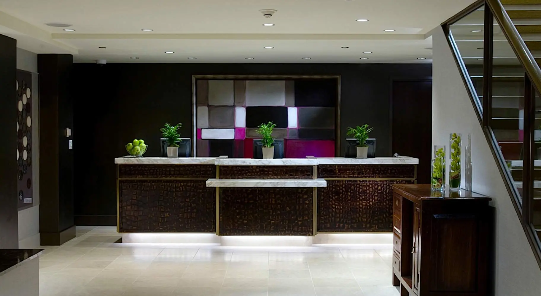 Recepción del hotel