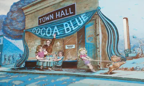 obra de arte de una tienda