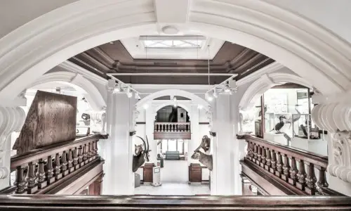 Interior blanco del museo