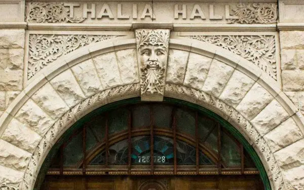 La entrada a la Sala Thalia en Pilsen