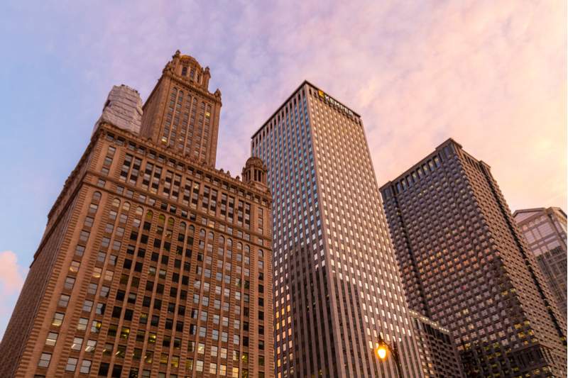 El inconfundible edificio de los joyeros de Chicago