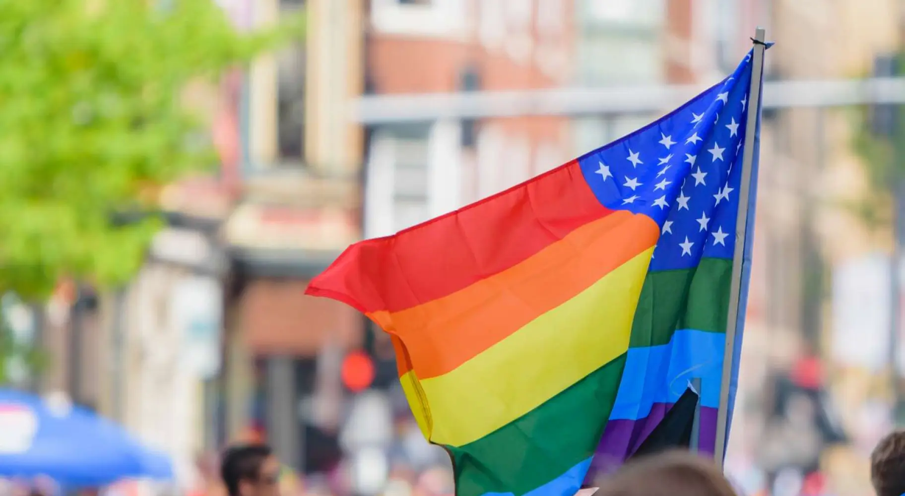 Bandera del orgullo en galena