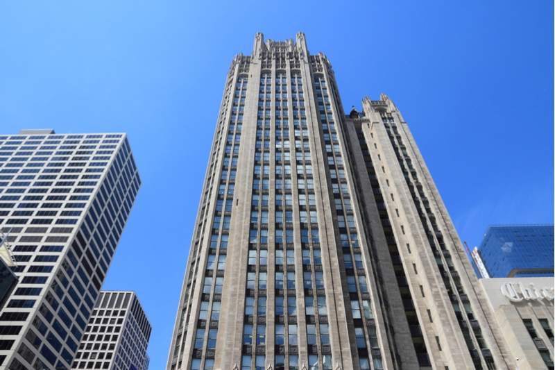 El edificio neogótico Tribune Tower de Chicago