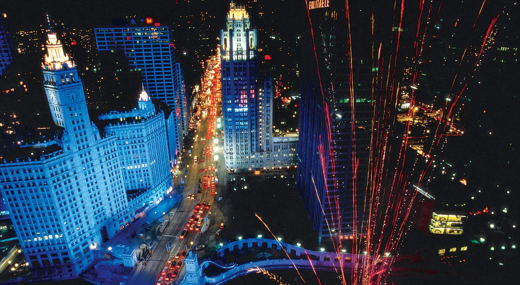 Fuegos artificiales de Nochevieja