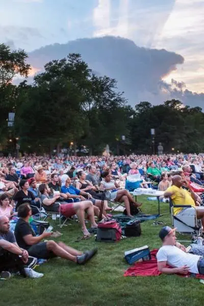 Multitud en el festival ravinia