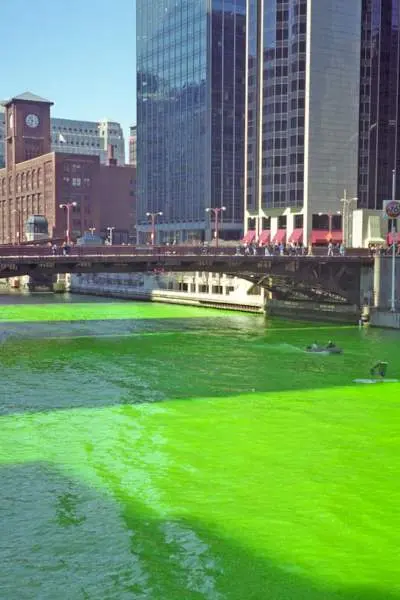 Teñido del río Chicago