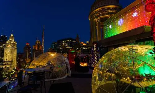 Cena de invierno en la azotea de LondonHouse