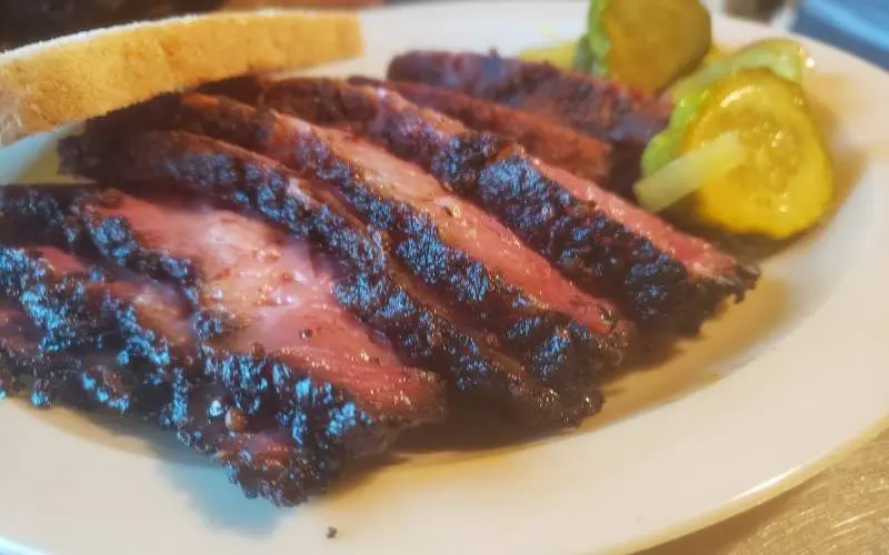 Un plato de barbacoa