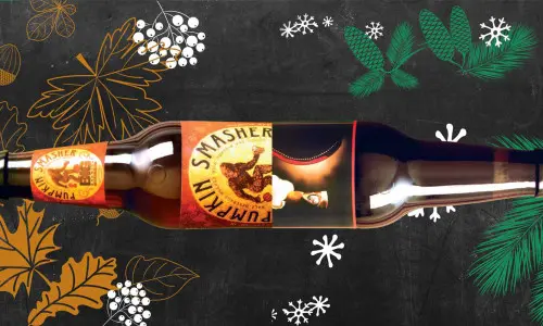 Pumpkin Smasher, cerveza artesanal de malta elaborada con calabaza y especias, y Jingle Java Holiday Stout, elaborada enIllinois.