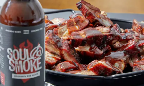 Barbacoa en un plato