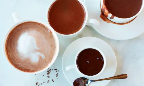 Bebidas con chocolate caliente
