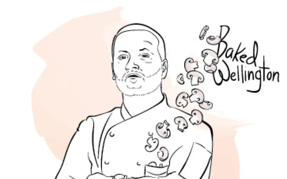 Dibujo de un chef