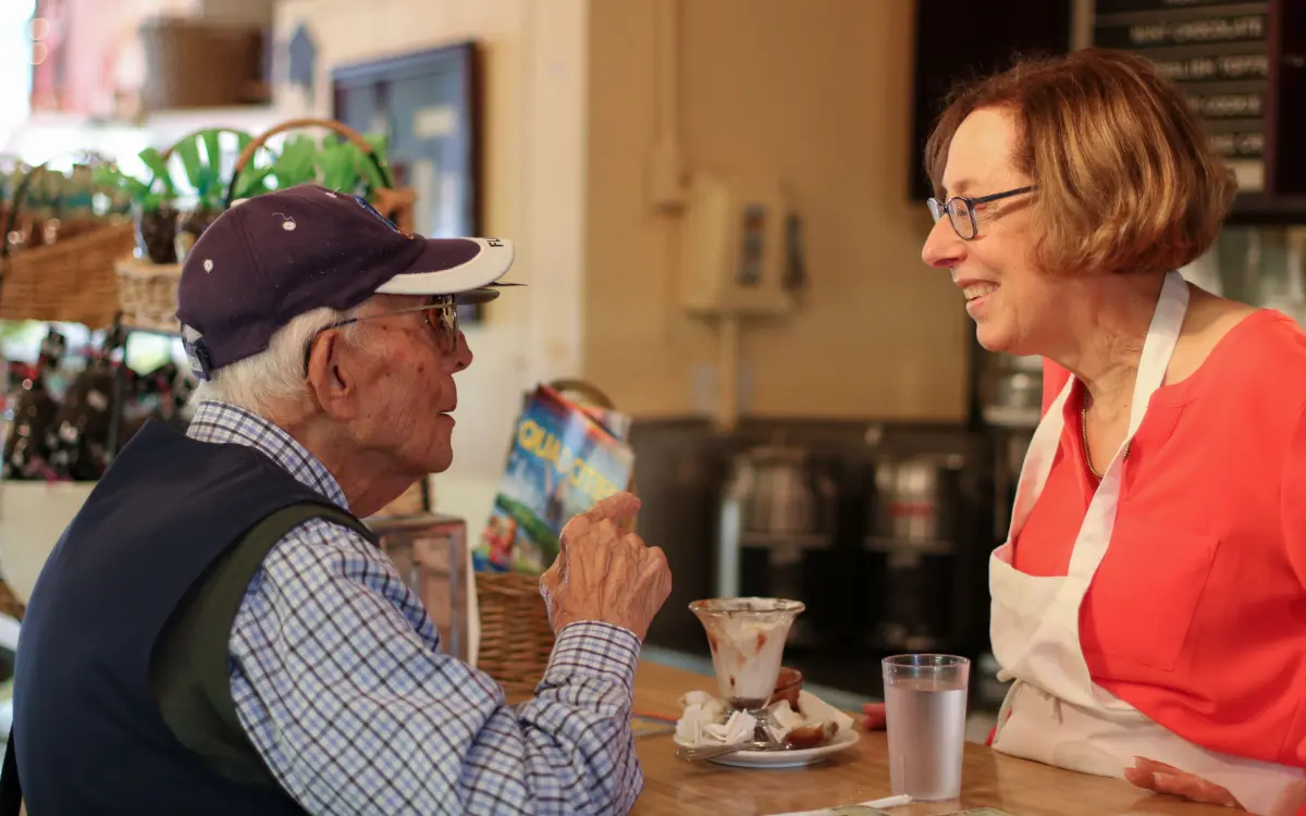 Persona que compra algo 