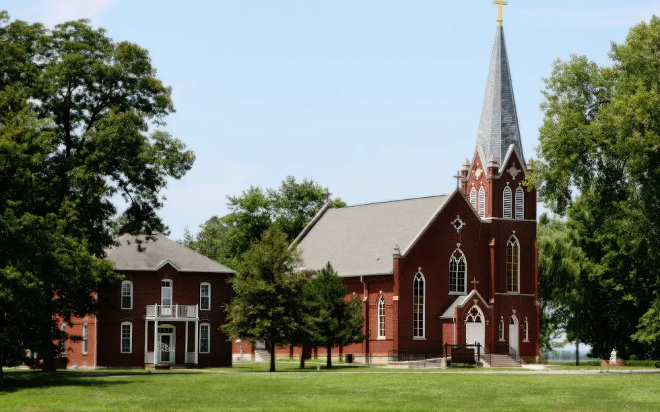 La histórica iglesia de Kaskaskia, en la primera capital de Illinois