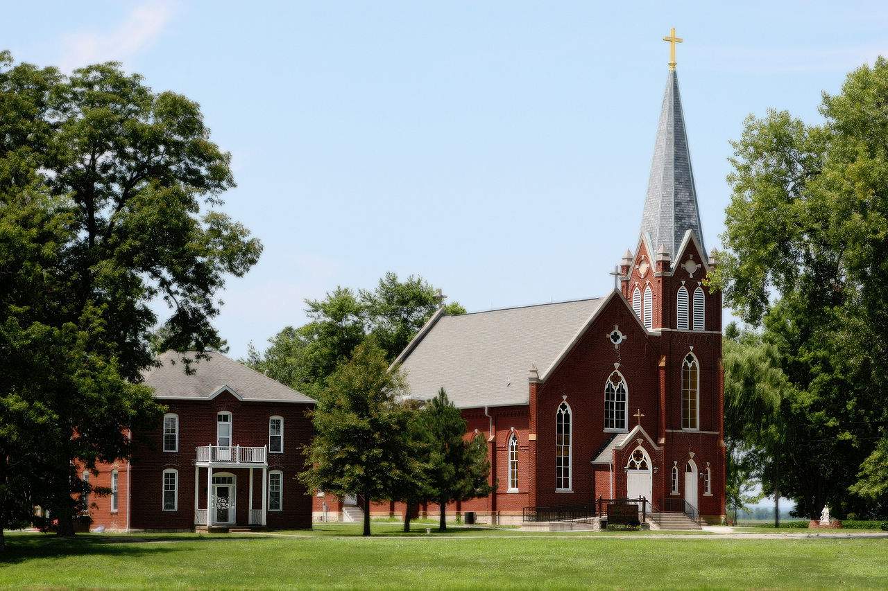 La histórica iglesia de Kaskaskia, en la primera capital de Illinois