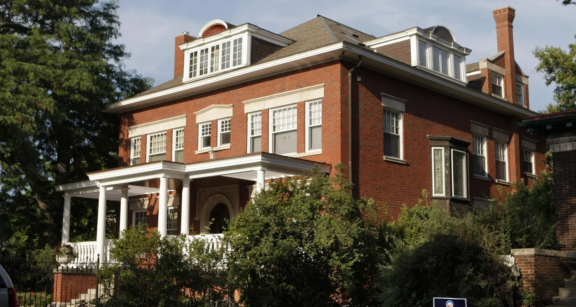 Exterior de la casa de los Obama en Hyde Park