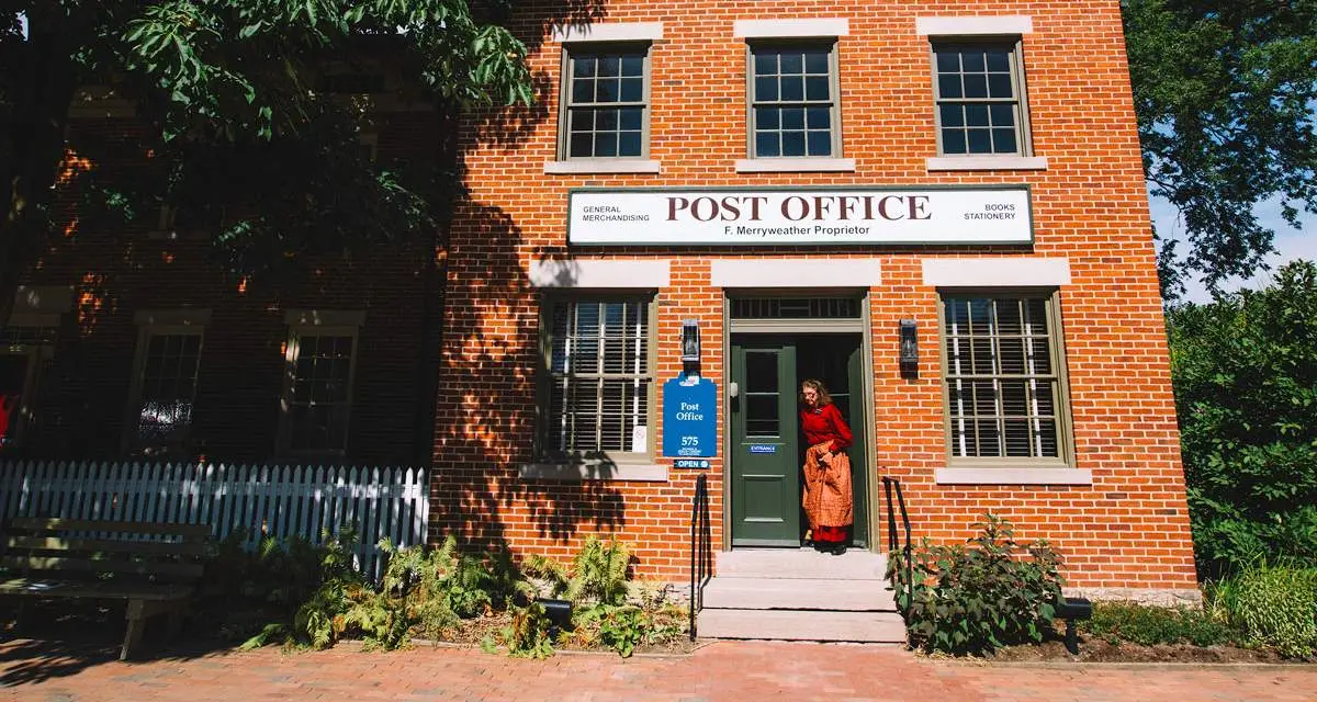 Una oficina de correos 