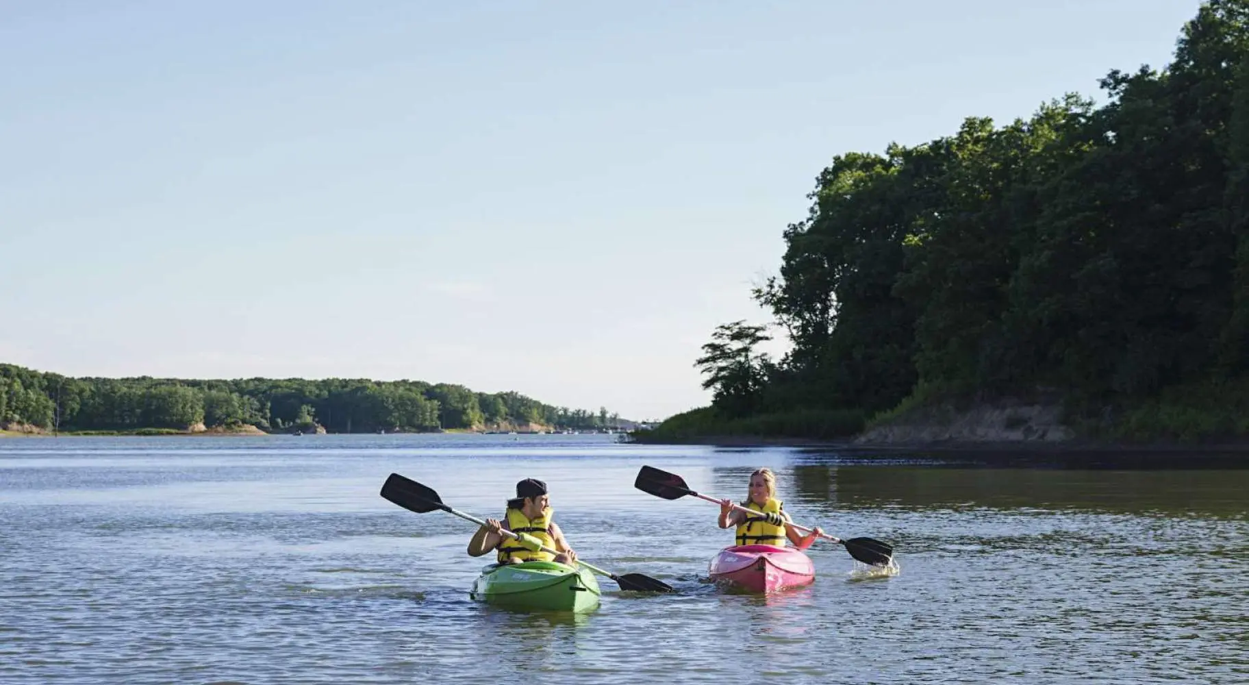 Kayakistas lago shelbyville