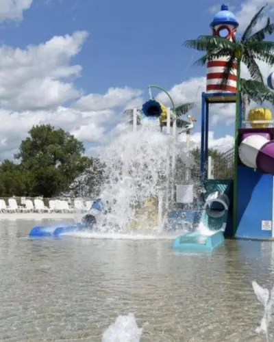 Un parque acuático