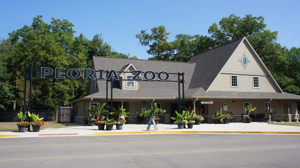 La entrada al zoo de Peoria