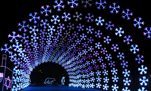 Un espectáculo de luces para las fiestas.