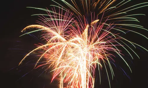 Holiday Fire in the Sky