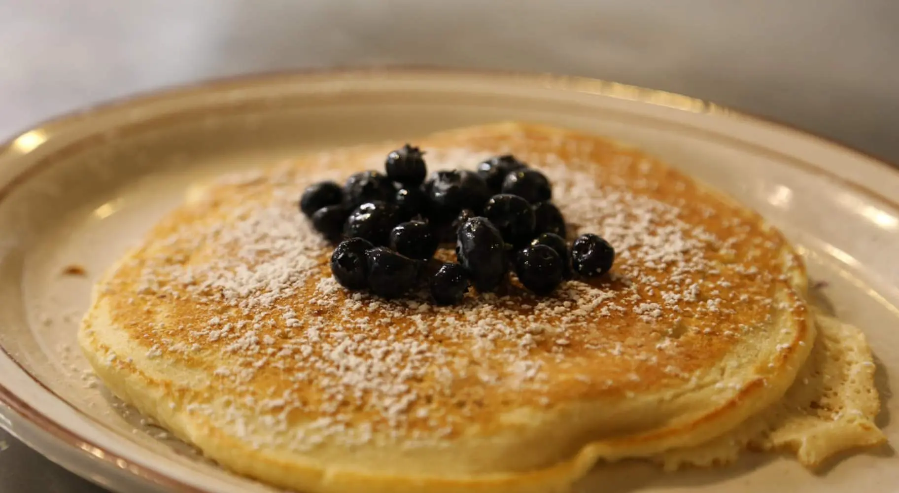 Un plato de tortitas en el popular restaurante de Champaign-Urbana.